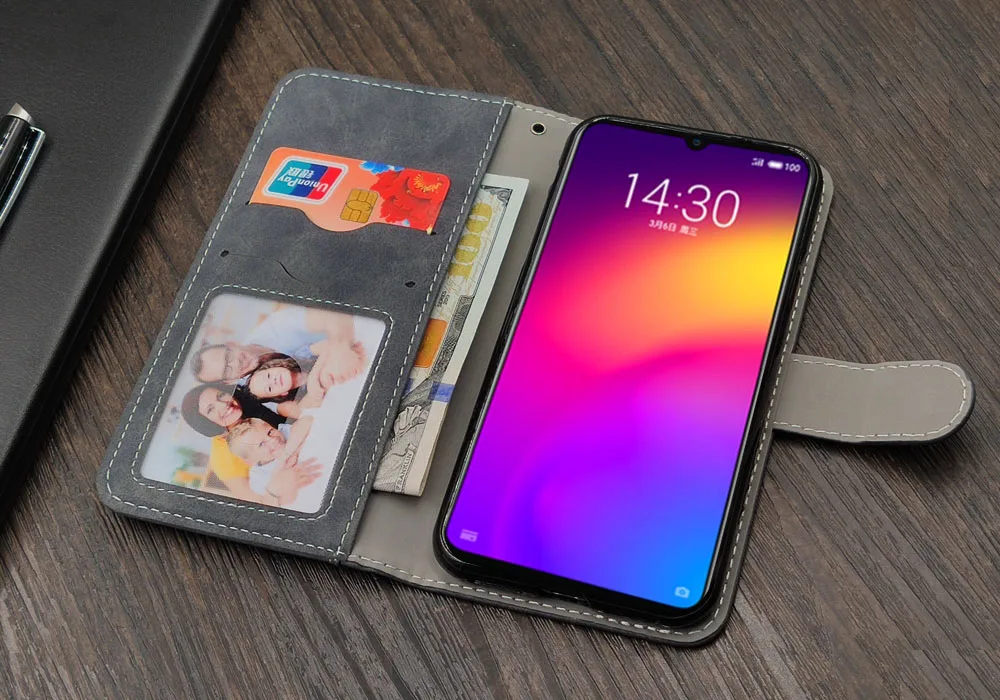 Роскошные Винтаж чехол для Meizu Note 8 чехол Флип кожаный силиконовый чехол-бумажник чехол для Meizu Note 8 принципиально ТПУ с держатель для карт