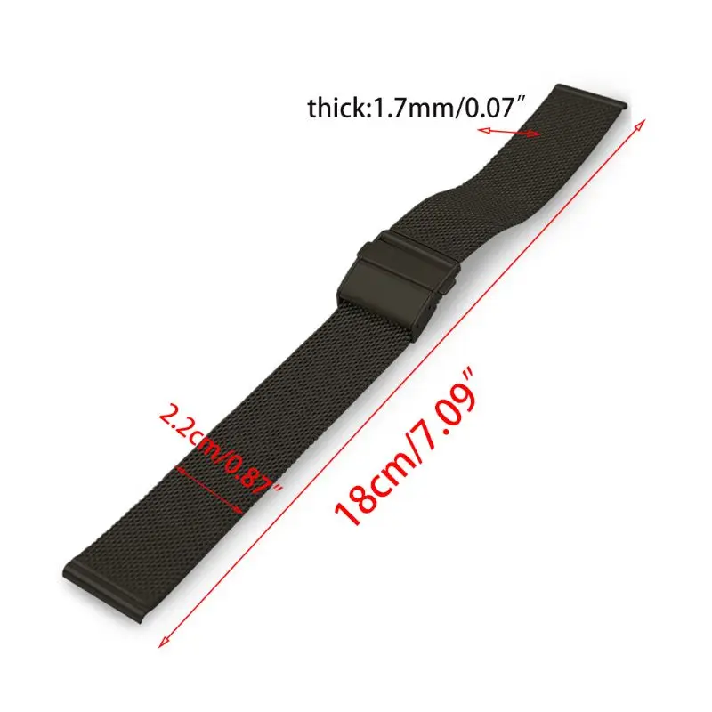 Черная плетеная лента из нержавеющей стали длина 180 мм толщина 1 7 класс 304L 20 22