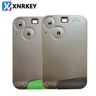 XNRKEY 2-кнопочный пульт дистанционного управления карточный чехол для Renault Laguna карточный ключ с зеленымсерым лезвием без слова без логотипа