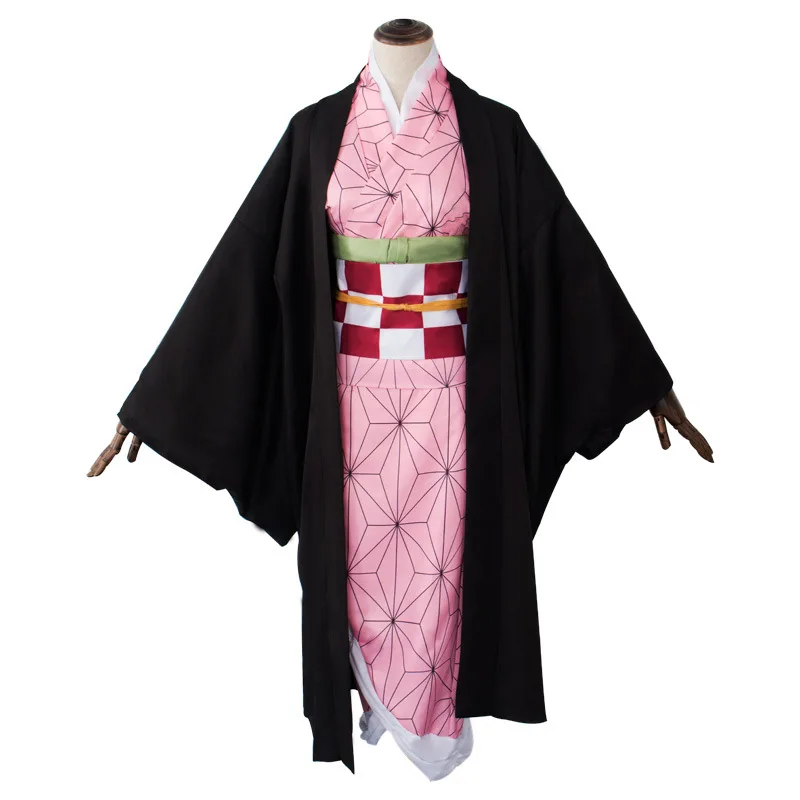 Nezuko costume Демон убийца Kimetsu без Yaiba камадо Tanjirou камадо Nezuko Agatsuma Zenitsu томилочка Giyuu кохау Shinobu Косплэй парики костюмы - Цвет: Nezuko costume