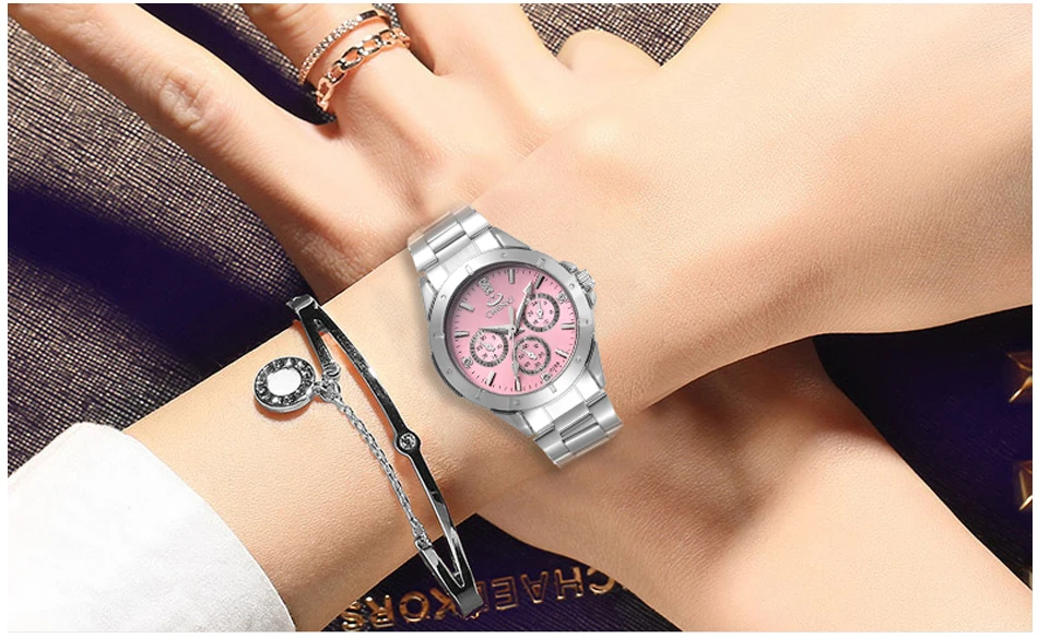 

CHENXI Women Fashion Watches Ladies Quartz Watch Women's Elegant Dress Stainless Steel Wristwatches Girl Clock Relojes Mujer