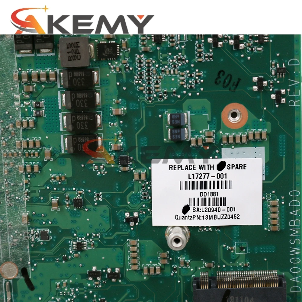 

For HP Chromebox G2 mini motherboard With SR3L8 i7-8650U L17277-001 L20940-001 DA00WSMBAD0 MB 100% Tested Fast Ship