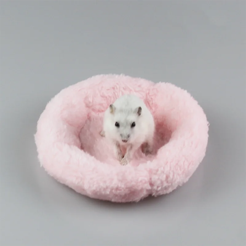 Круглый маленький коврик для домашних животных хомяк маленькое гнездо теплое