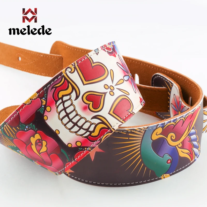 Персонализированные DIY напечатанные Кожаные Гитарные ремни бакелитовая гитара