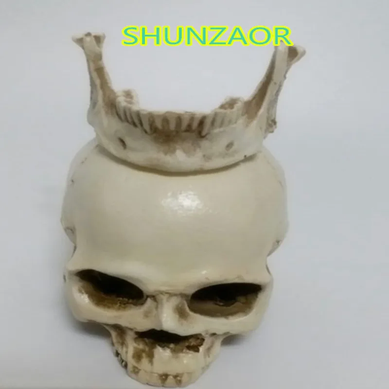 Мини-модель черепа и костей из смолы модель медицинского скелета искусство