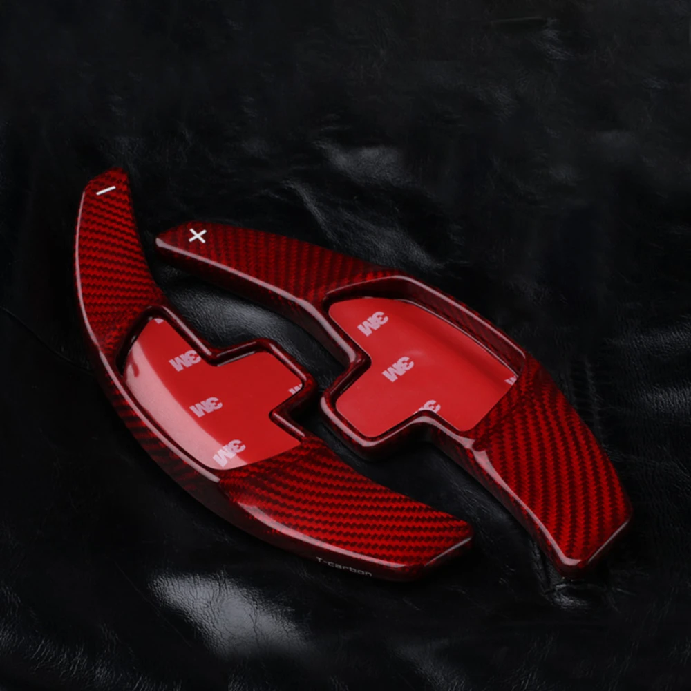 

2pcs/Pairs Carbon Fiber Steering Wheel Shift Paddle Extension For Benz A CLA GLS GLE SL