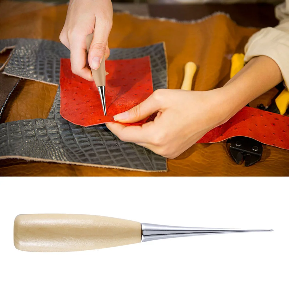 

14 Pce Leather Craft Tool Kit Hand Sewing And Punching Tools For Home Diy Leather Craft Carpet Canvas Upholstery Coat Tent
