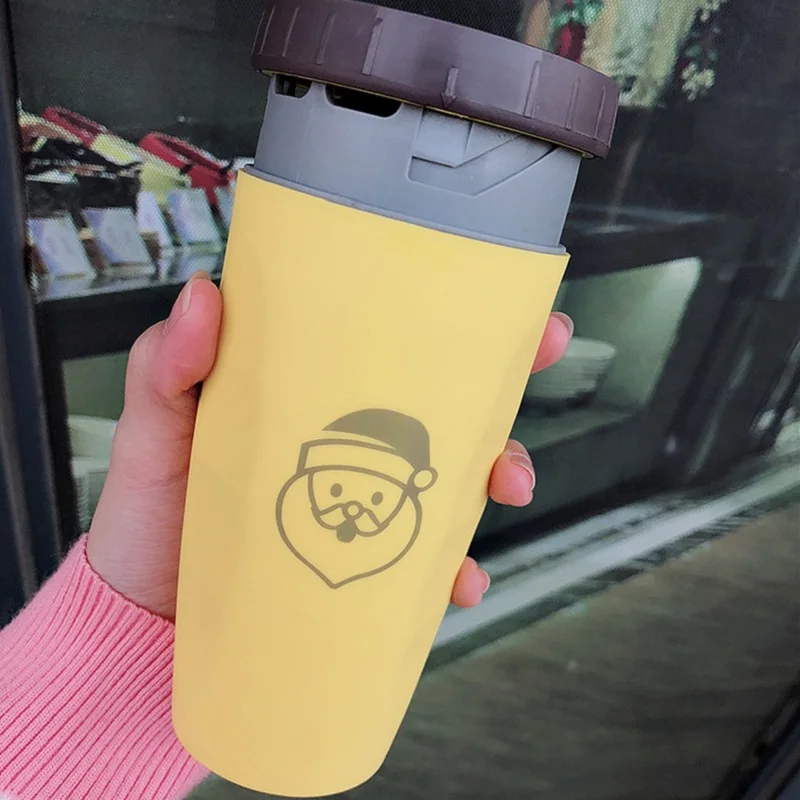 Портативная кофейная соломенная чашка с французским покрытием креативный