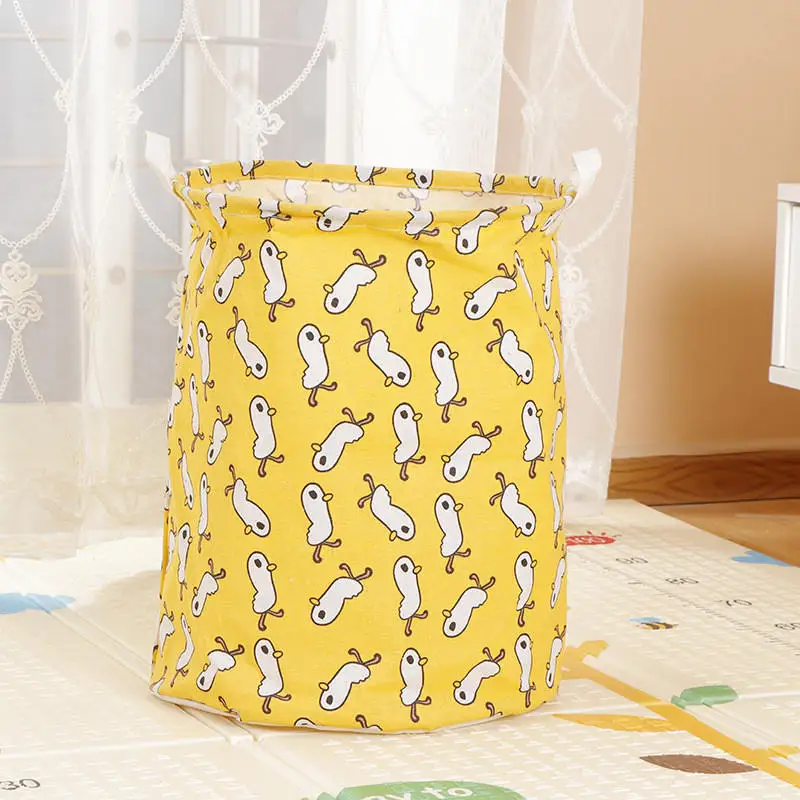 Little yellow duck MICCK новая складная корзина ящик для хранения белья большая корзина складная Одежда Игрушка держатель ведро Органайзер коробка большая емкость - Цвет: Little yellow duck