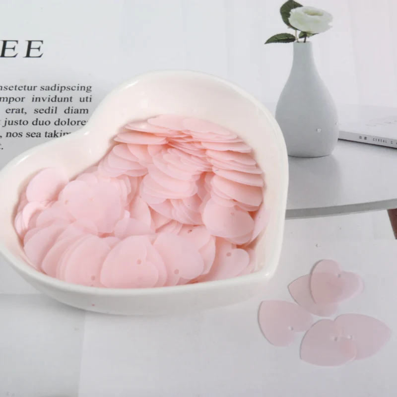 Прозрачный матовый розовый 30 г/лот смешанные формы ПВХ свободная фотография