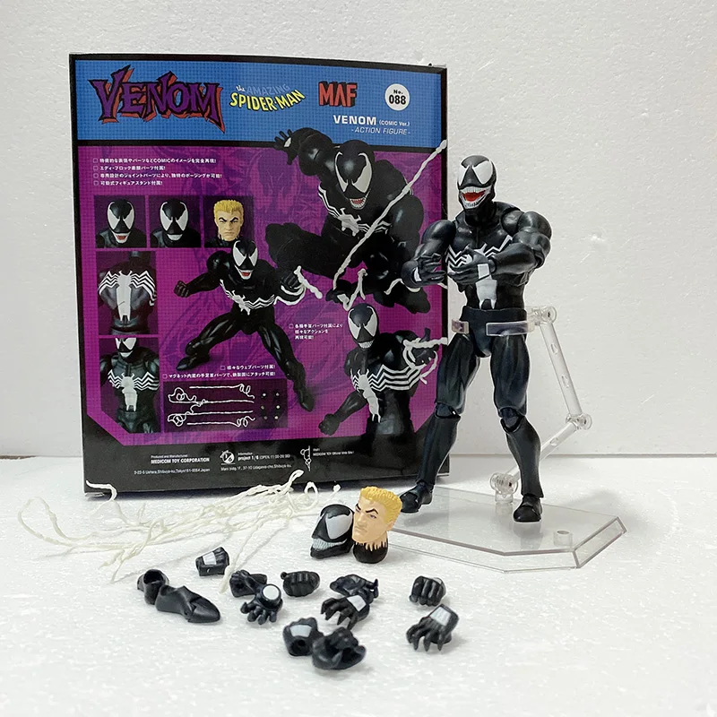 Mafex Venom 088 Spderman 075 человек-паук комикс версия фигурка модель игрушки Рождественский подарок для детей