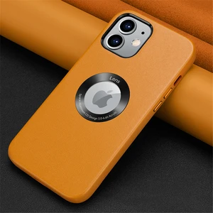 luxury genuine leather case for iphone 12 11 xr original vegan leather logo view case for iphone 12 11 pro xs max free global shipping