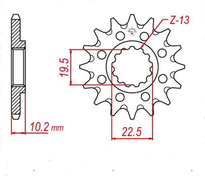 Мотоциклетная передняя Звездочка 520 13T 14T 15T для Suzuki DR250 RM250 DR350 DR-Z400 RGV250 SG350 DR200 SP200 DR-Z400 Kawasaki KLX400