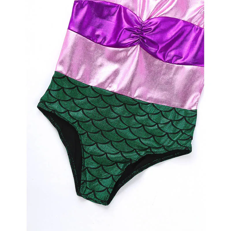 ChicTry/Детская танцевальная одежда для девочек с металлическим принтом русалочка