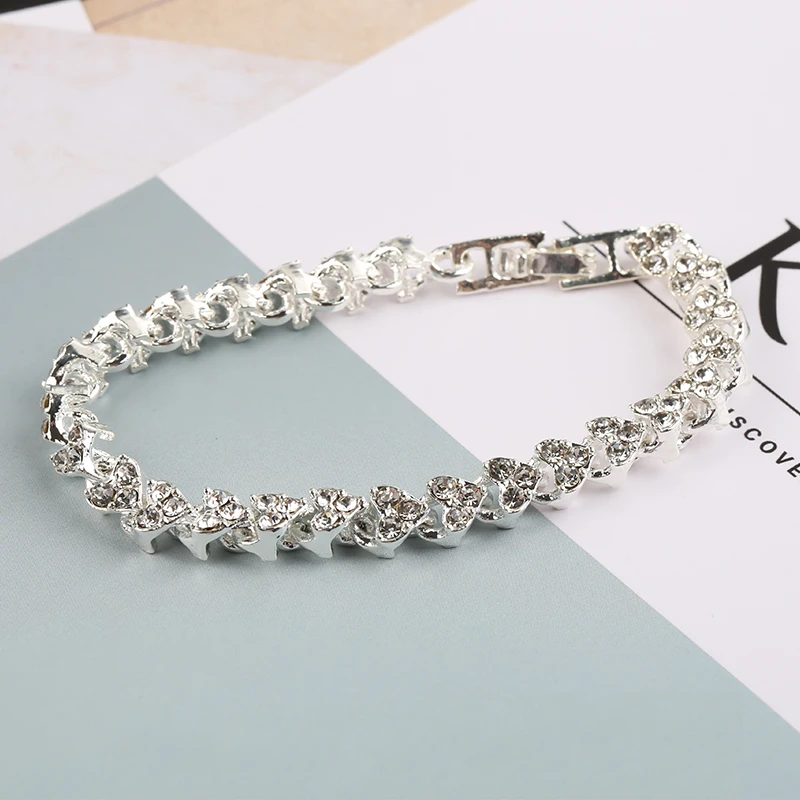 

Love bracelet for women Golden Silver Luxury Shiny Star Girl Bracelet Best Gift for Party Banquet Wedding Jewelry Pulsera