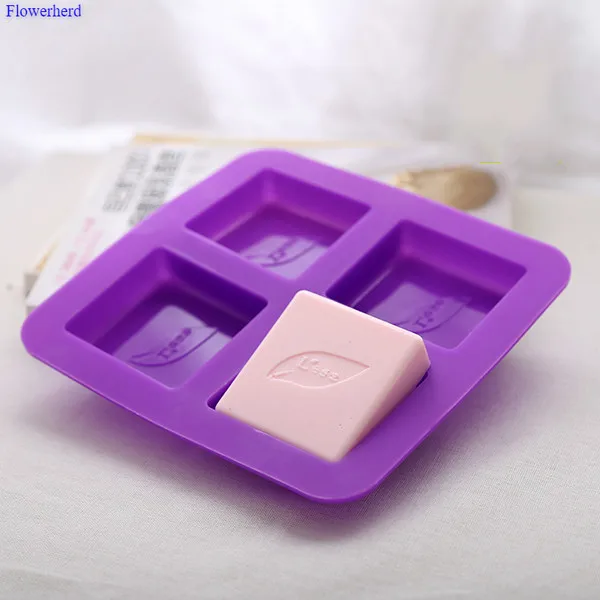 Ручной работы силиконовые формы для изготовления мыла квадратный лист Lese