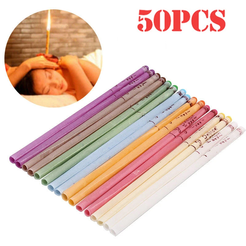 

10-50pcs Healthy Care Ear Candle Ear Treatment Ear Wax Removal Cleaner Ear Coning Treatment Indiana Therapy Fragrance Candling