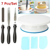 10 inch high quality cake stand craft turntable set platform cupcake rotating plate revolving baking decorating tools