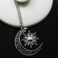 new fashion clavicle chain ladies necklace sweater chain moon sun ladies pendant mens fashion jewelry wholesale