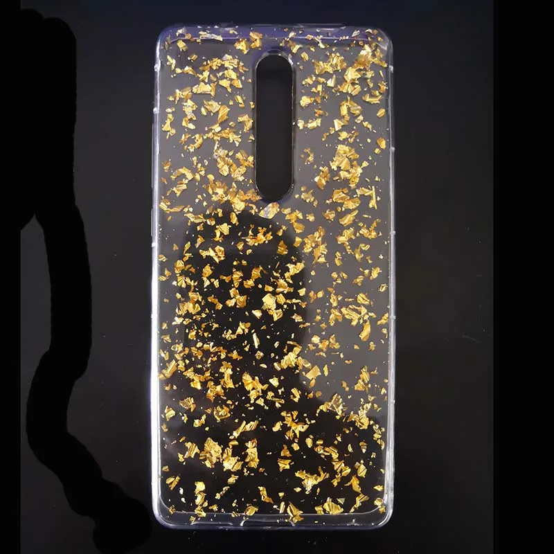 Для OnePlus 7 Чехол 2019 Модный милый Блестящий Золотой фольгированный чехол Pro мягкая