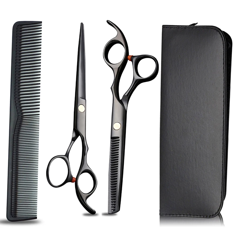 

Profissional Hairdressing Scissors Hair Cutting Scissors Set Barber Thinning Shears Comb High Quality Salon 6.0inch Multi-color