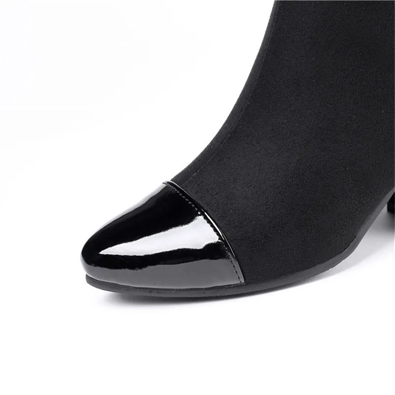 Женские ботильоны большие размеры 34-43 зимние ботинки женские теплые плюшевые |