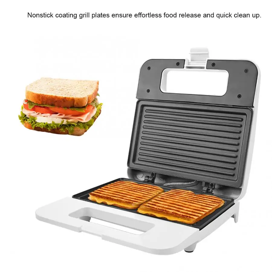 

Hot Sandwich Maker Bread Oven Electric Grill Meat Steak Hamburger Breakfast Machine Frying Pan Barbecue Plate Bread Mold EU Plug