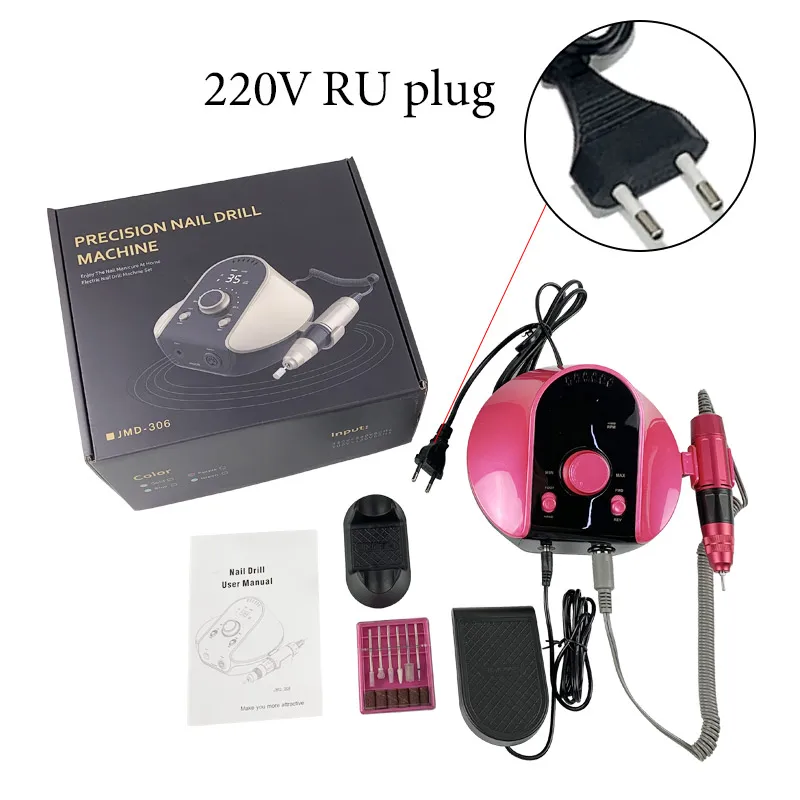 Аппарат маникюрный Электрический с фрезами 45 Вт 35000 об./мин.|Электрические