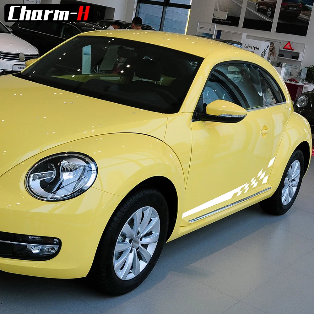 2 шт. виниловые наклейки на дверь и боковые полосы|Наклейки автомобиль| |