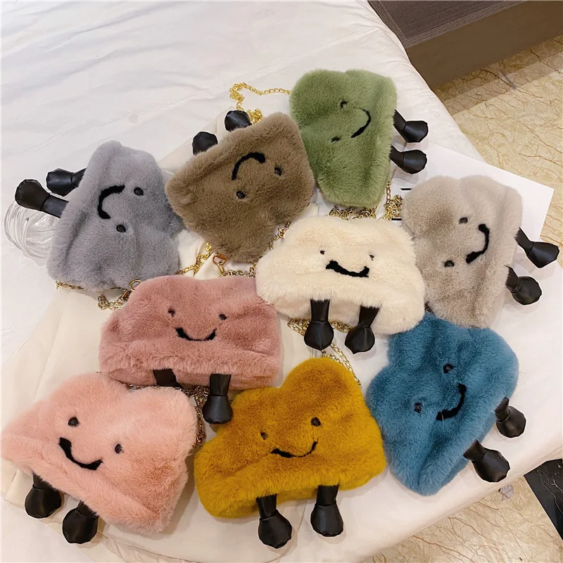 Новинка 2020 9 цветов индивидуальная милая плюшевая сумка в форме облака женская