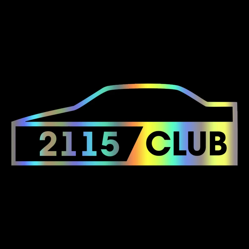 

CK2923# наклейки на авто ВАЗ 2115 CLUB водонепроницаемые наклейки на машину наклейка для авто автонаклейка стикер этикеты винила наклейки стайлинга автомобилей