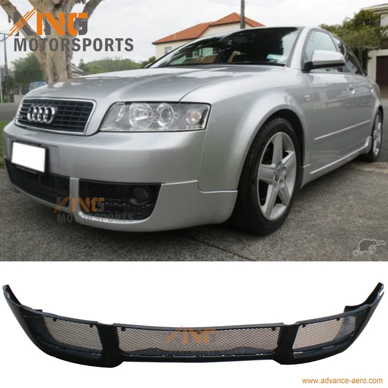 Подходит для 02 04 Audi A4 B6 V style переднего бампера спойлер боди из ПУ|Амортизаторы| |