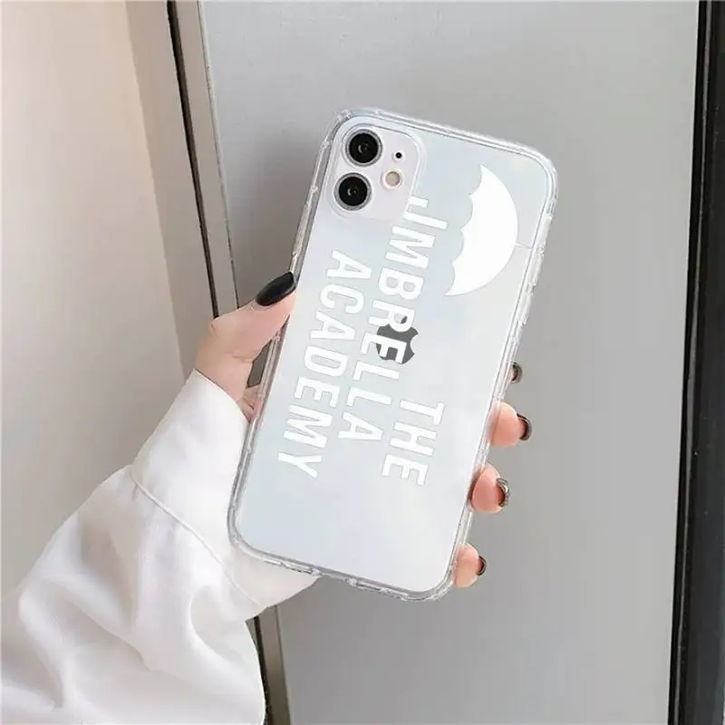 

New TV The Umbrella Academy Phone Case Transparent for iPhone 11 12 mini pro XS MAX 8 7 6 6S Plus X 5S SE 2020 XR
