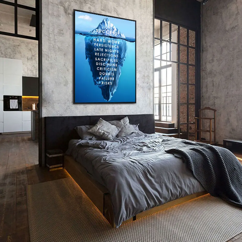 Холст плакат пейзаж скандинавский принт картина на стену мотивационные картины