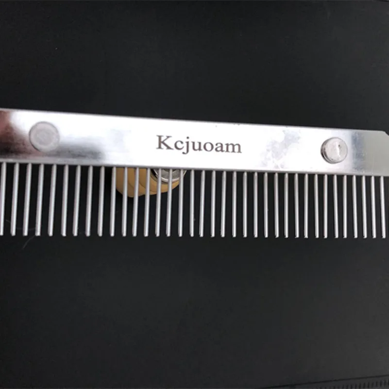 Kcjuoam расческа для собак с широким зубом и закругленными концами из нержавеющей
