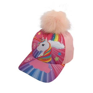 Кепка для маленьких девочек, шапка, модная бейсболка с изображением животных, бабочки, единорога, летняя кепка от солнца для детей