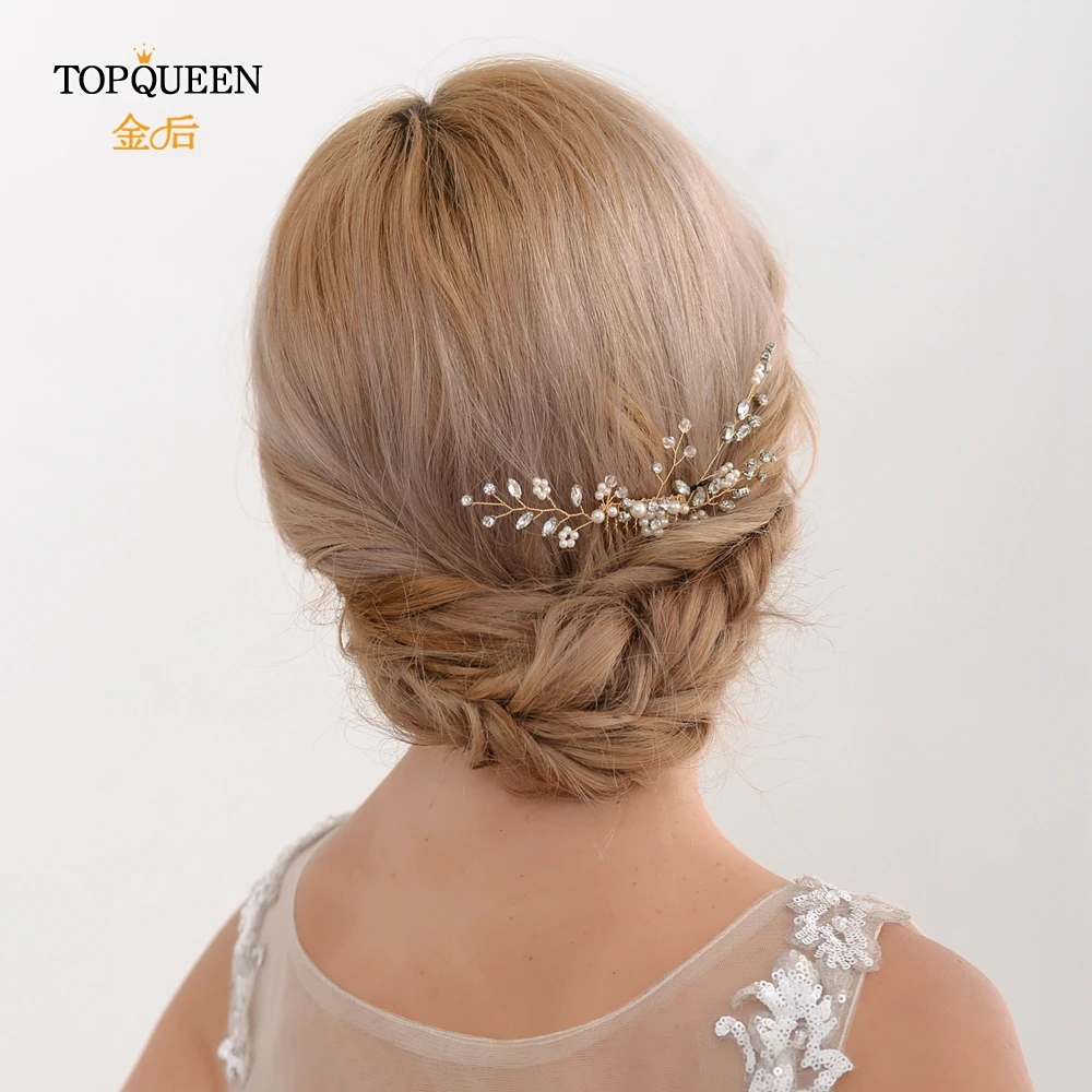 TOPQUEEN, много стилей, украшение для волос, свадебная расческа, свадебные аксессуары для волос, расческа для волос, аксессуары для волос, повязки на голову