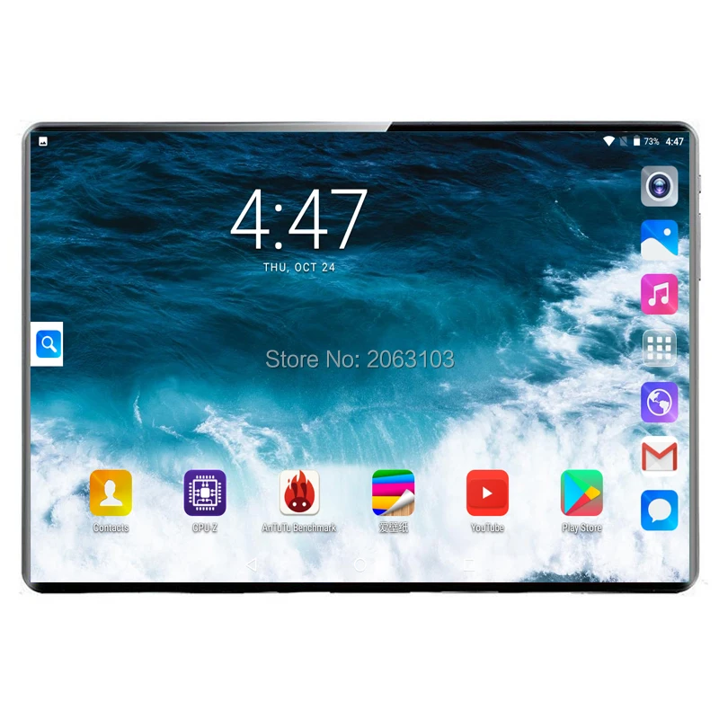 2.5D стальной экран 10 1 дюймов планшет Android 9 0 4G Телефонный звонок десять ядер 8 ГБ + 128