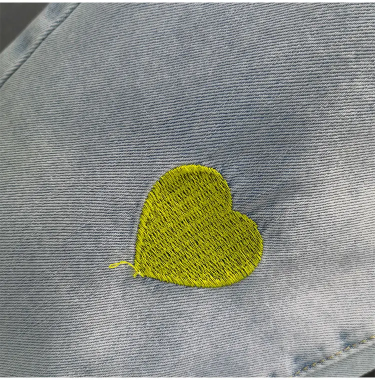 

2021 Spring Fall Korean Style Ladies Loose Harem Jeans New High Waist Slimming Denim Pants Love Embroidery Women Baggy Trousers