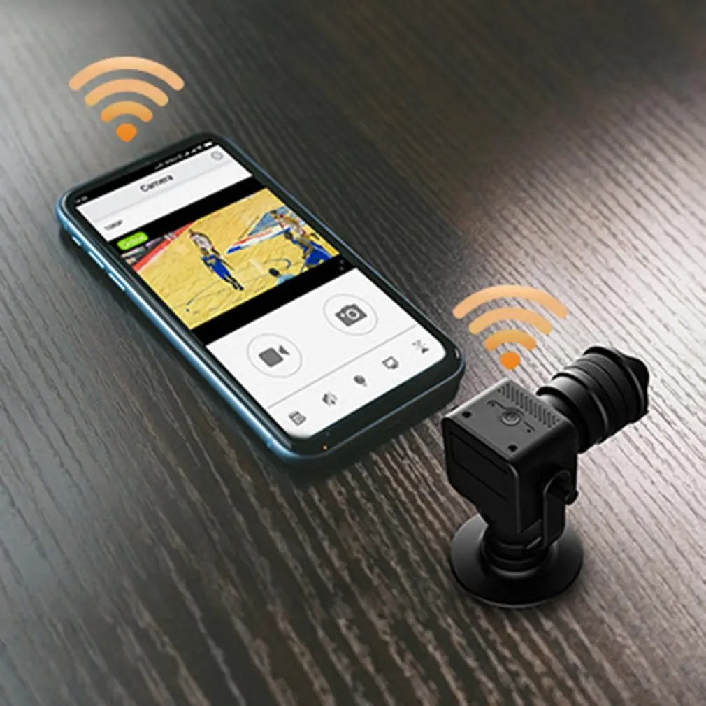 

Mini Camera Wireless WiFi Secret Surveillance Camera with Wifi12x Zoom Lens Micro Video Recorder Action Video Shooting Camera