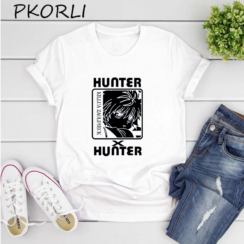 Футболка Hunter X для мужчин и женщин дизайнерская тенниска с рисунком фрикса модная