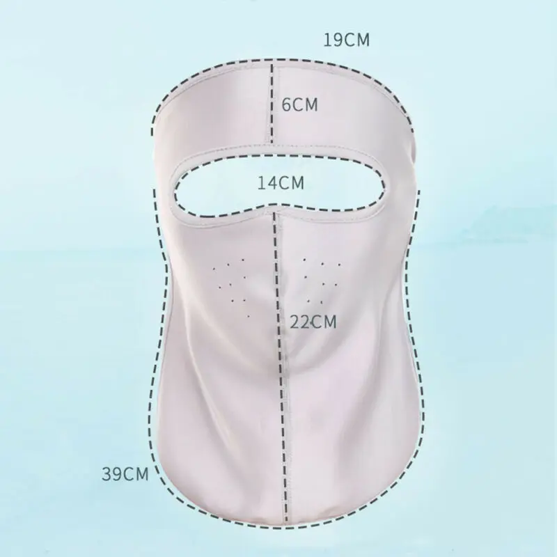 Маска для лица мягкая дышащая защита от солнца полная маска и шеи Защита пыли