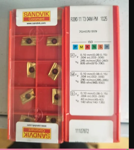 10 шт. вставки карбида R390-11T304M-PM 1025 |