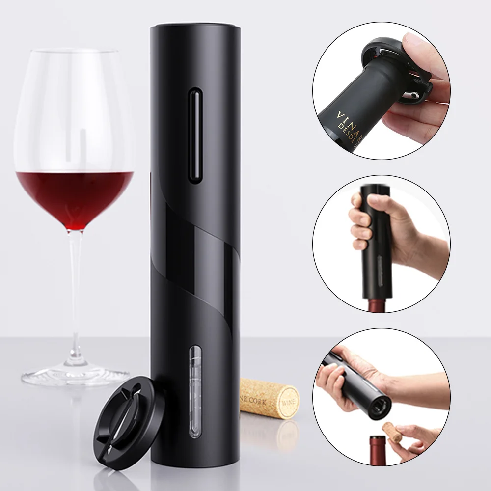 

SHZQ Automatic Bottle Opener Wine Opener Electric Red Wine Corkscrew Opener USB Rechargeable Jar Opener Kitchen Accessories Open