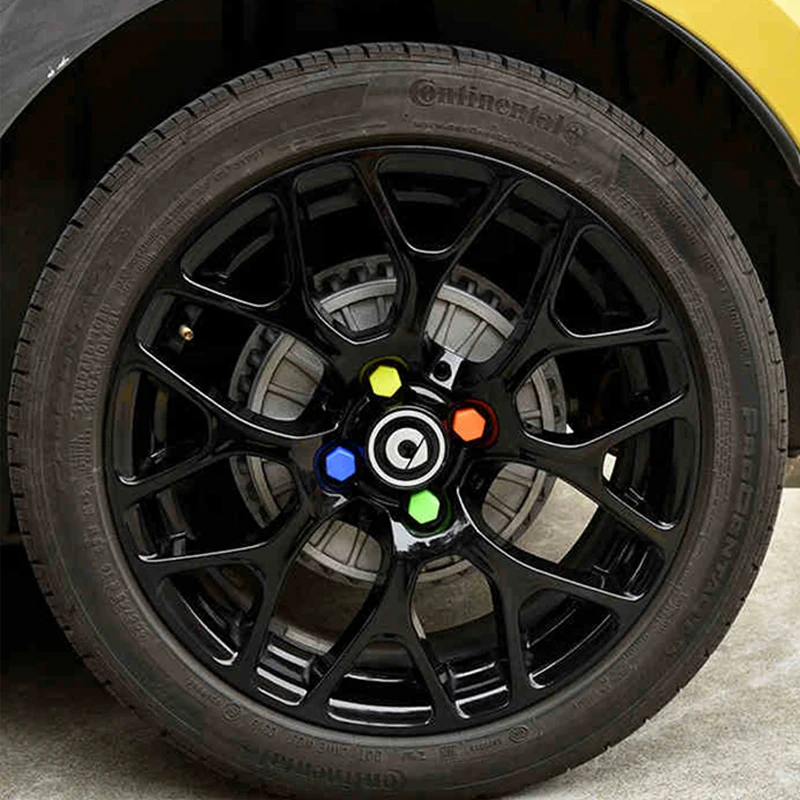 4 шт. колпачок на ступицу колеса силиконовая защитная крышка гайку для нового Smart