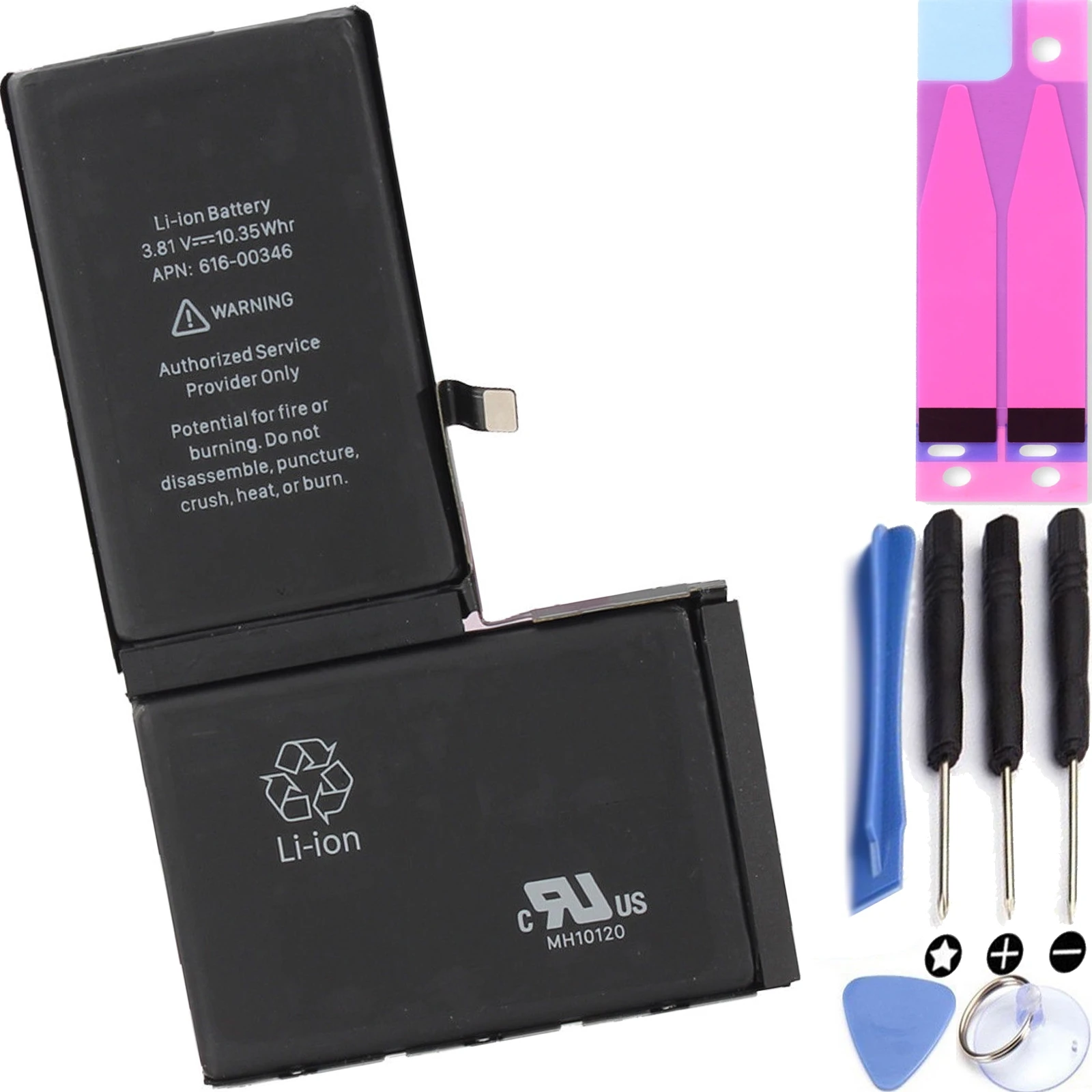 

Battery for iPhone X 10, 3.82V 2716Mah-Original capacity-zero cycles