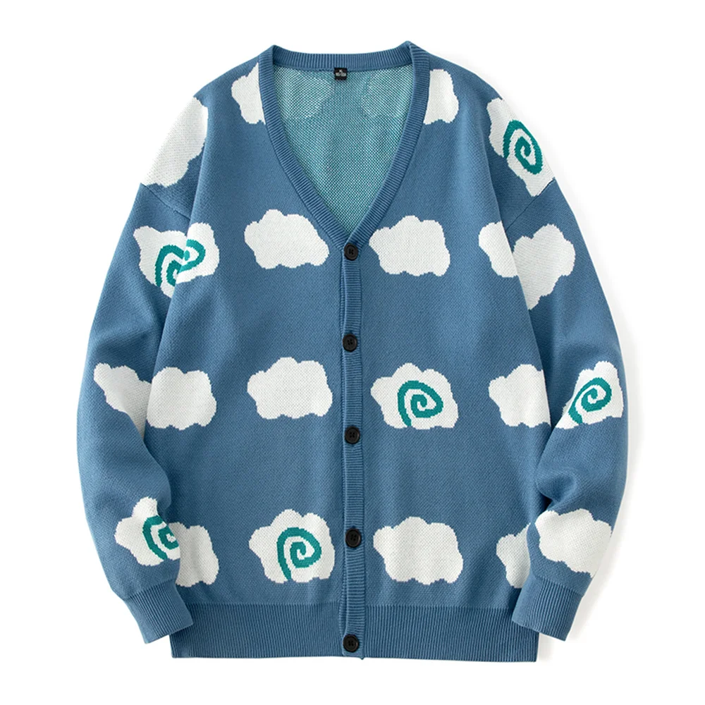 

Korean Fashion Sweaters Streetwear Cardigan Sweater Coat Men Fashion Clothing Autumn Clothes Youth People Clothes Tops 2021