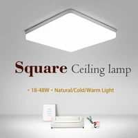 led ceiling lamp in square for living room natural light warmcold white modern home 48362418w for bedroom kitchen lighting