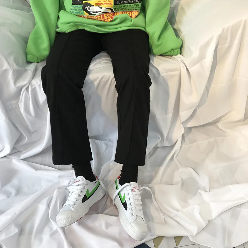 Женская Классическая шикарная парусиновая обувь в Корейском стиле Уличная