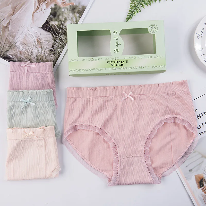 

Трусы женские графиновые бесшовные, дышащие пикантные Трусы со средней талией, нижнее белье, однотонные, 4 коробки